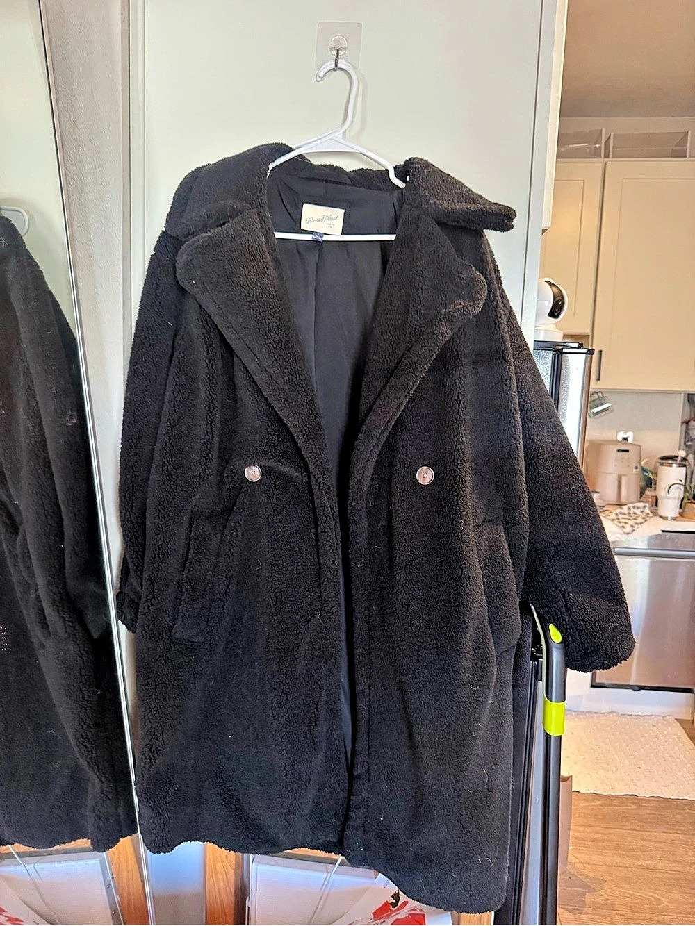 Universal Thread Black Sherpa Teddy Coat